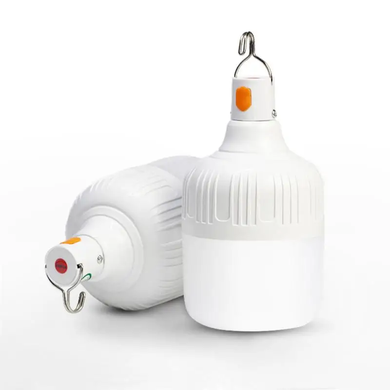 

Rechargeable LED Bulb Lamp Solar Charge Dimmable Portable Emergency Night Market Light Outdoor Camping BBQ Hanging Night Lamps