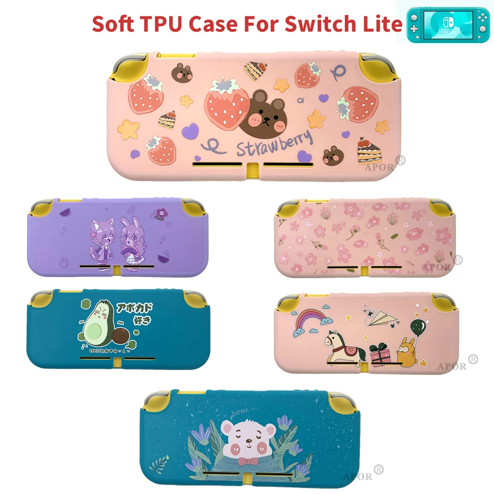 Милый розовый чехол для Nintendo Switch Lite мягкий защитные чехлы из ТПУ аксессуары игр |