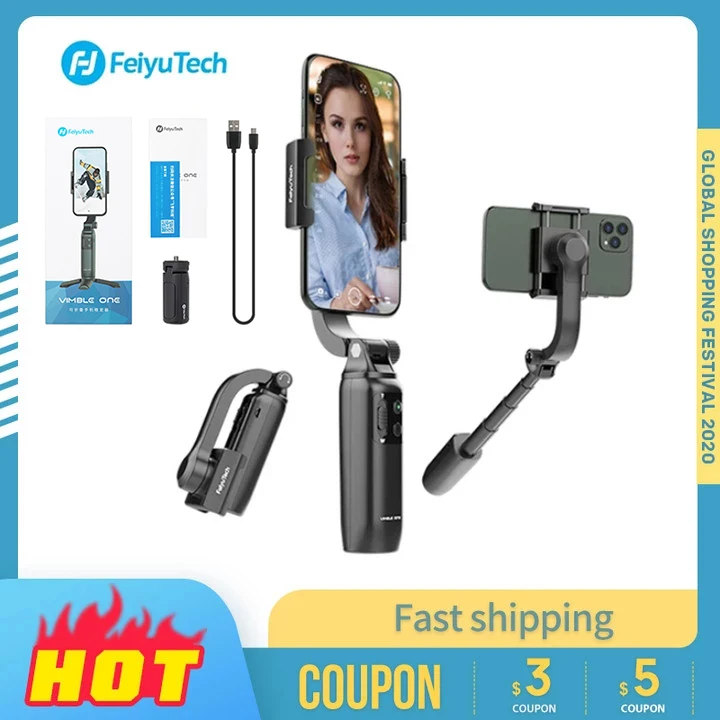 Портативный стабилизатор для смартфона FeiyuTech Vimble One раздвижная селфи палка Steadicam