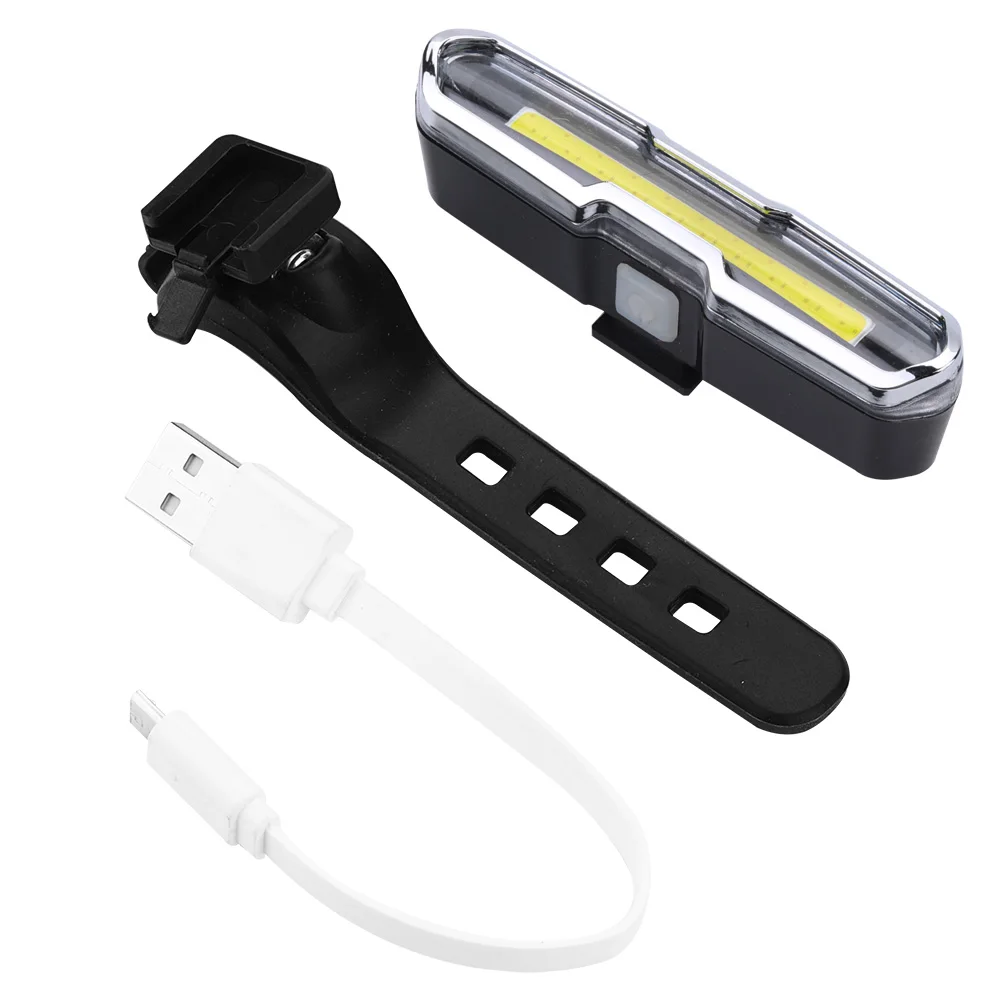 

USB Rechargeable LED Cycling Mountain Bike Bicycle Warning Rear Tail Light (Red+White)