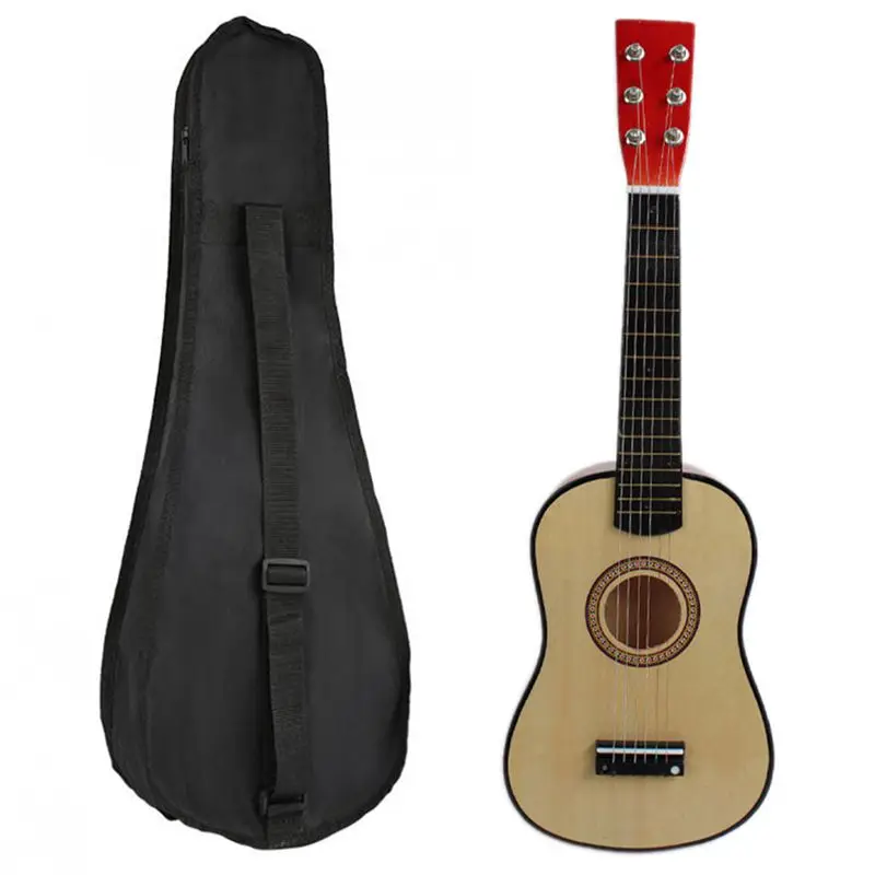 

1pcs 23 Inch Guitar Mini Guitar Basswood with Plectrum String & 1pcs 23 Inch Black Uke Bag Portable Ukulele Gig Bag