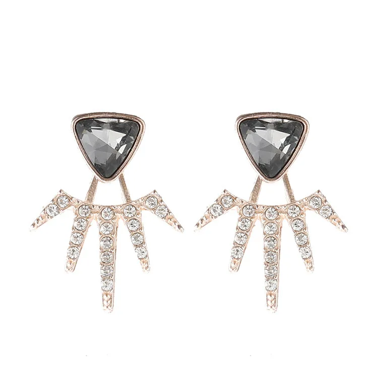 Гламурные серьги распродажа треугольные кристаллы Разнообразные Модные женские