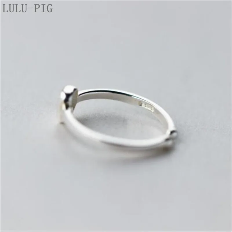 LULU-PIG, горячее предложение, кольцо из стерлингового серебра 925 пробы, Женская Корейская версия, модный персональный микро набор, маленькие зубы, темпераментное кольцо R0230