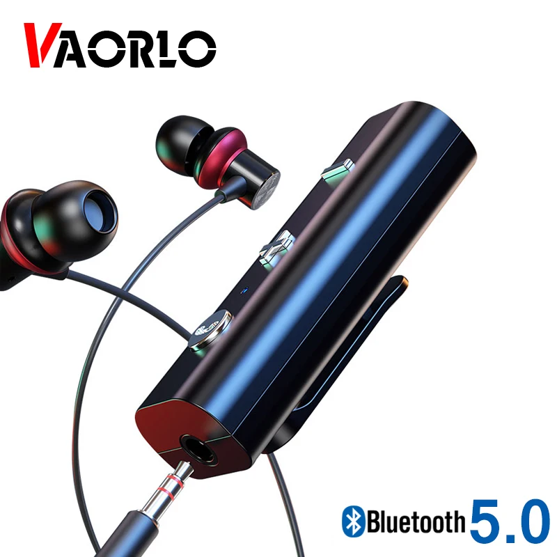 Bluetooth-приемник VAORLO 5 0 с микрофоном аудио-и аудиоразъем AUX 3 беспроводной адаптер