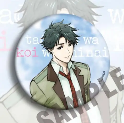 

8pcs/1lot Anime Mitsuyoshi Tada Teresa Wagner Alexandra Magritte Figure 5107 Badges Round Brooch Pin Gifts Kids Toy