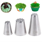 3 шт., декоративная насадка для крема из нержавеющей стали