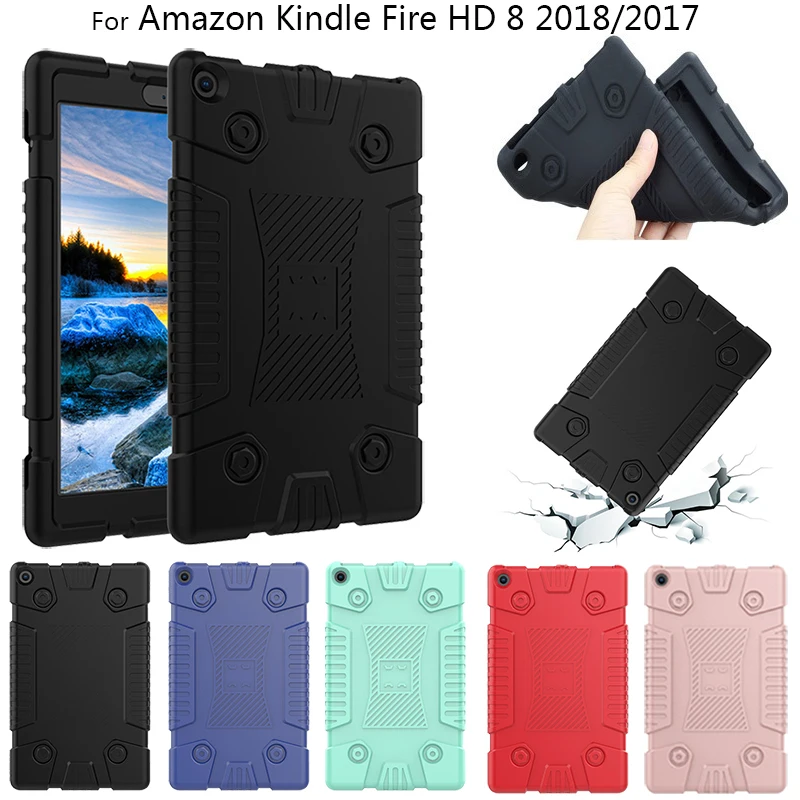 Мягкая искусственная кожа для Amazon Kindle Fire HD 8 HD8 2018 2017 2016 0 дюйма безопасный детей