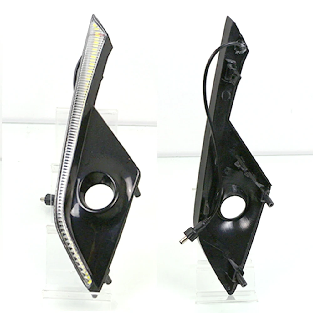 CSGJMY 1 пара автомобильный DRL светодиодный светильник дневного света с желтой