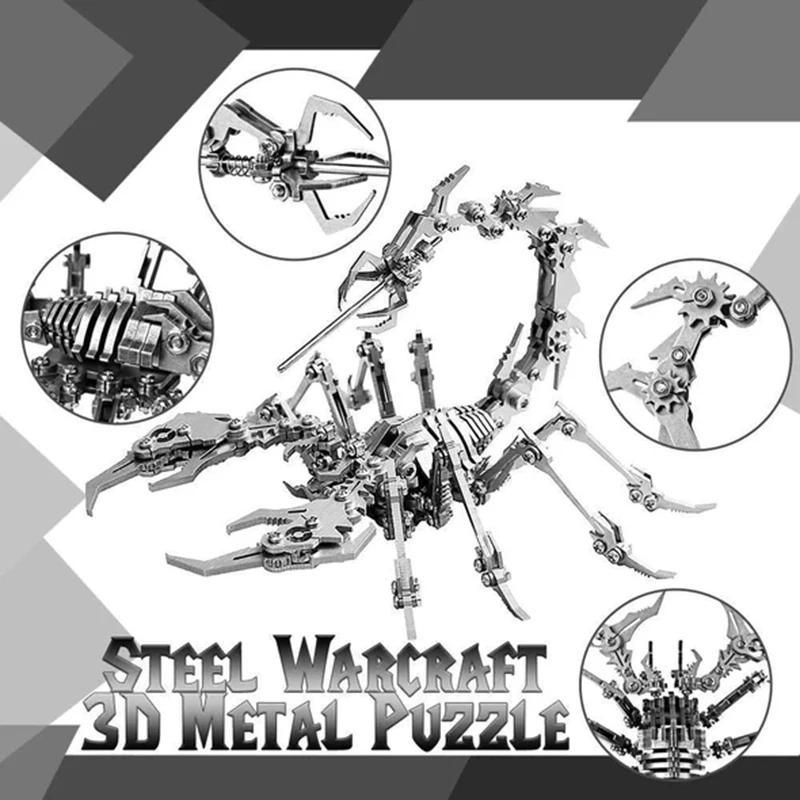 

Steel Warcrafts 3D Metal Puzzle Set Manually Assemble Animal Models with High Difficulty for Adults Kids Gift Collection PR Sale