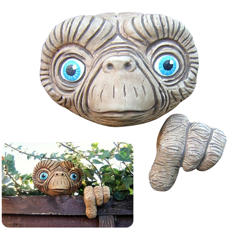 

1 Set Aliens Monsters Ornaments Synthetic Resin Cartoon crafts Garden Decorations Garden Statues & Sculptures LBShipping