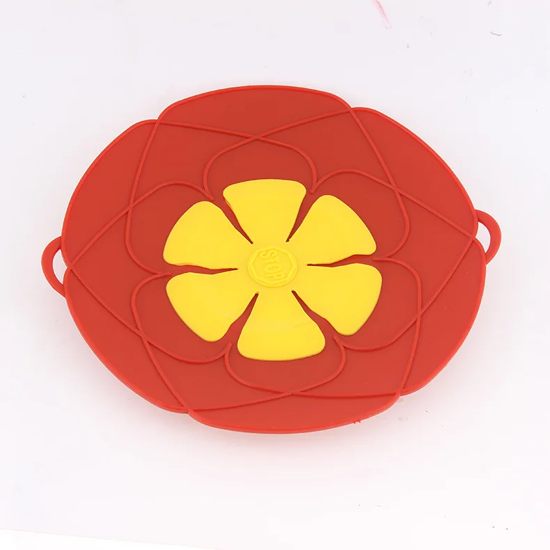 26cm kitchen silicone pot anti overflow lid spill stopper pan boil over safeguard cover caps against iron cooking tools free global shipping