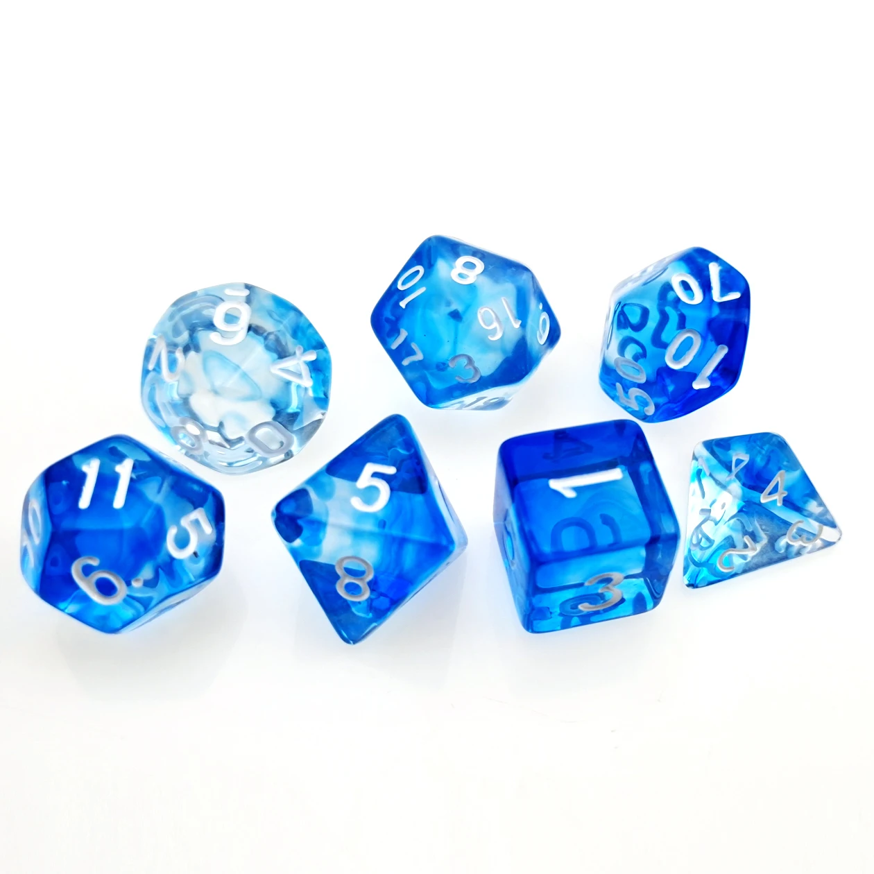 7 шт. Туманность полиэдральный набор костей для ролевых игр полупрозрачный с