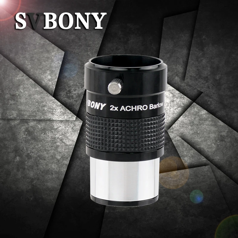 SVBONY SV118 линза Барлоу 2X1,2" ахроматическая металлическая линза Барлоу для астрономического телескопа окуляра