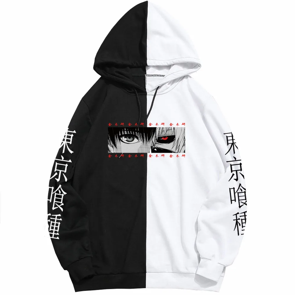 

Unisex Winter Tokyo Ghoul Black White Anime Hoodie Pullovers Tops Long Sleeves