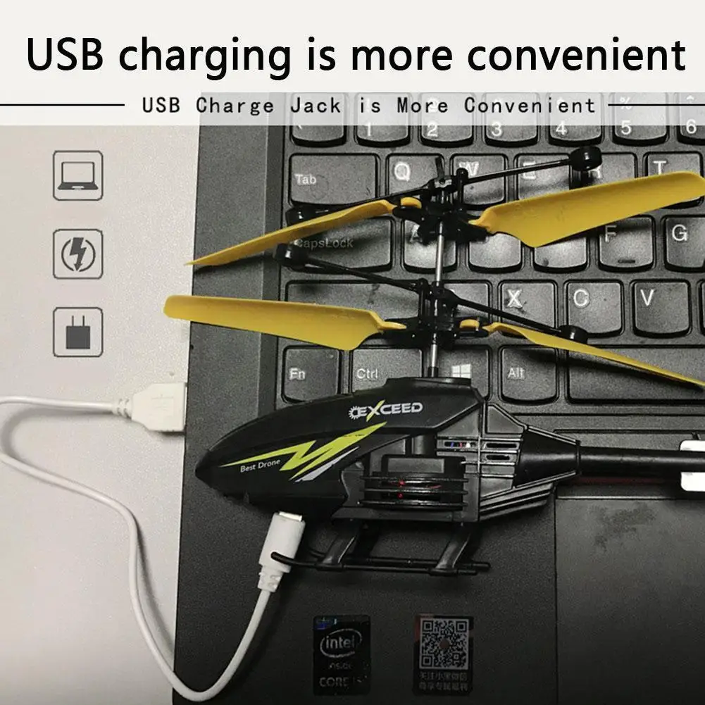 Радиоуправляемый вертолет инфракрасный индукционный Дрон с дистанционным