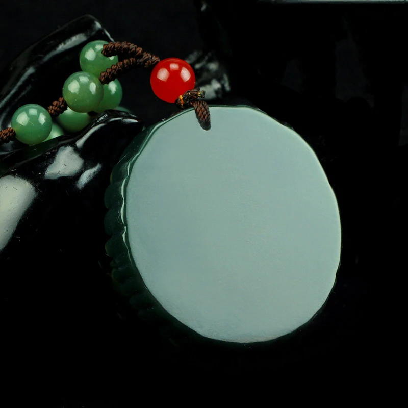 

NATURAL HETIAN JADE DRAGON EIGHT TRIGRAMS PENDANT NECKLACE CHARM JEWELLERY FASHION ACCESSORIES HAND-CARVED MAN WOMAN AMULET GIFT