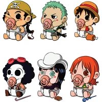 anime one piece clothing thermoadhesive patches diy t shirt heat transfer vinyl patch for clothes for kids boys sticker gifts