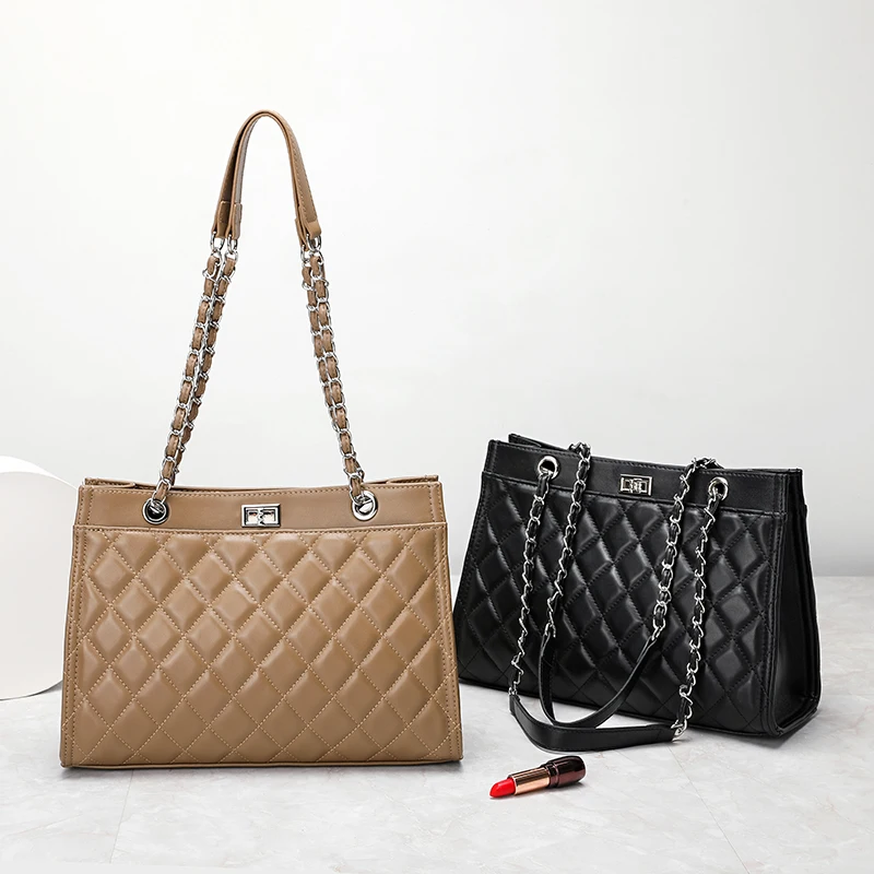 

HPE Designer Luxury Crossbody Fashion Women Sheepskin Genuine Leather Shoulder Bags Female Soft Adjustable Lock Handbag