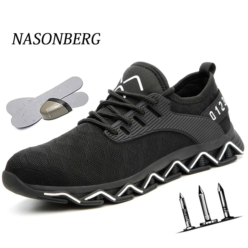 NASONBERG/дышащая защитная обувь Мужская для предотвращения проколов мужские