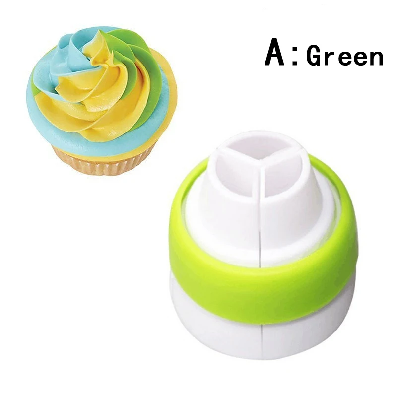 Русская глазурь трубопроводов насадки Крем кондитерский мешок трехцветный