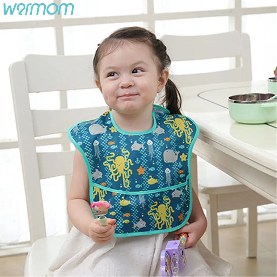 Детские нагрудники Warmom для кормления новорожденных мультяшный