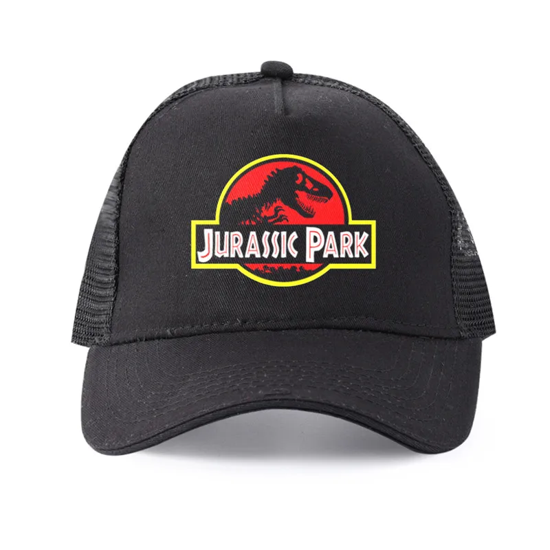 High quality pure cotton Men Jurassic Park Logo Printed Baseball cap Fashion Style women | Аксессуары для одежды