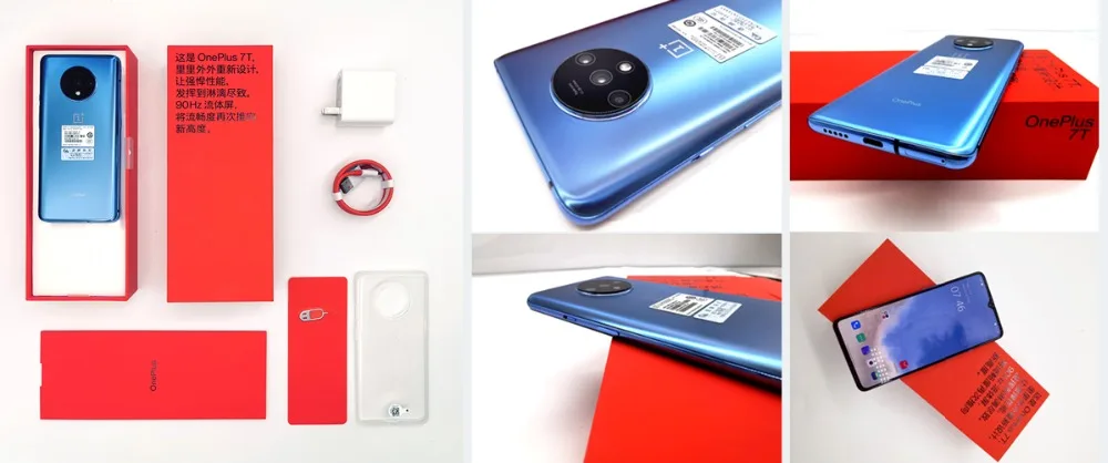 OnePlus 7T Global rom 8 ГБ 256 ГБ Восьмиядерный процессор Snapdragon 855 Plus дисплей 6,55 ''90 Гц 48MP с тройной камерой 3800 мАч 30 Вт с зарядкой NFC