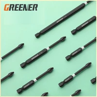 greener bit impact cross high hardness strong magnetic electric screwdriver set hand electric drill super hard industrial grade