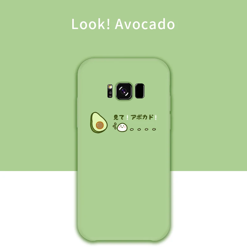 Look Avocado Силиконовый чехол ASINA с милыми цветами для samsung Galaxy S8 S9 S10 Plus, чехол-бампер с фруктами для samsung Galaxy S10 S9 Plus, чехол - Цвет: Look Avocado