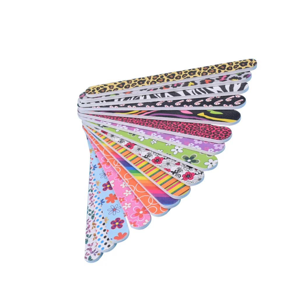

50Pcs Beauty Nail Sanding Strip Salon Nail File Manicure Supply Random Color