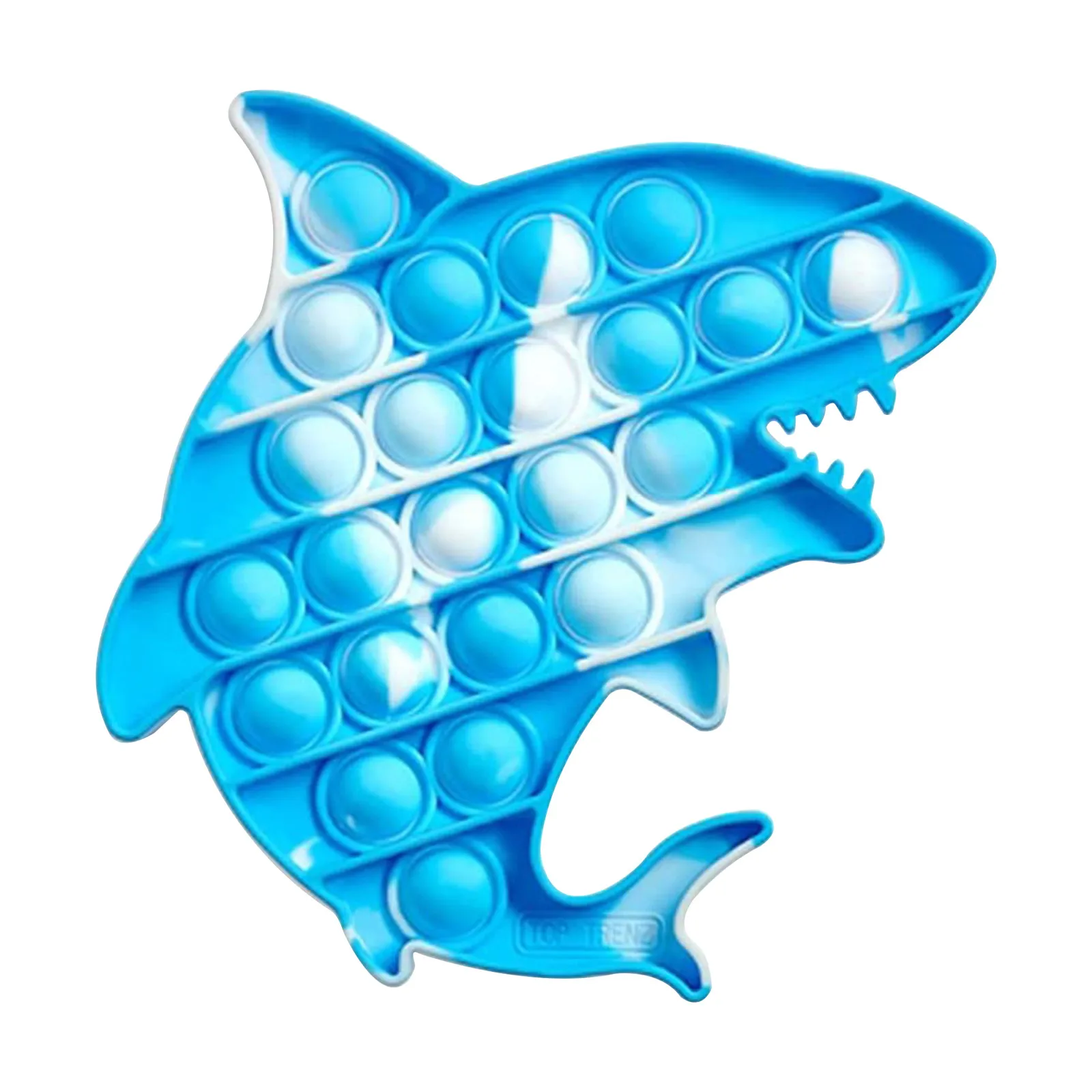 Радужный популярный антистрессовый Акулья пузырьковая игрушка-антистресс для