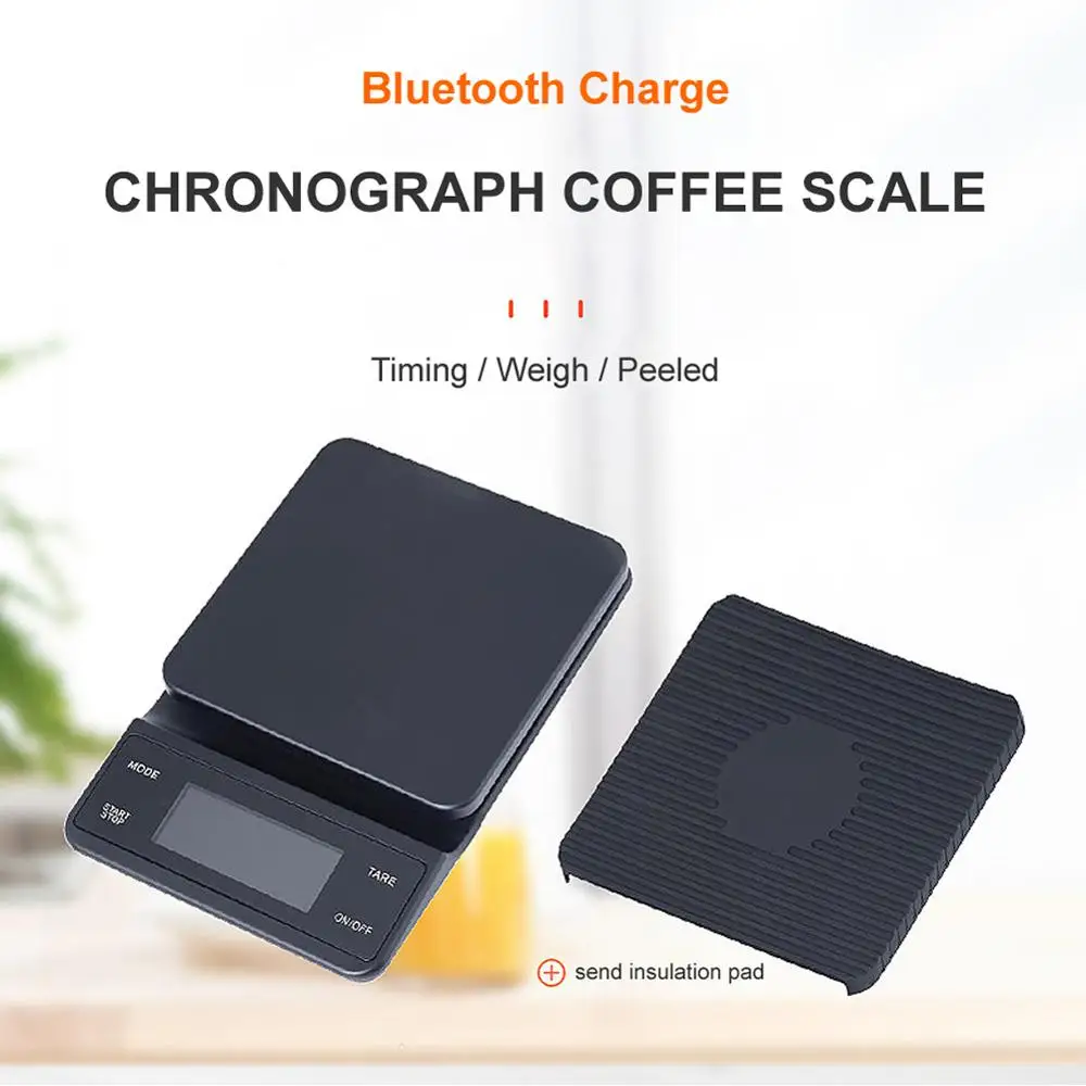 Электронные весы Bluetooth 3 кг/0 1 г точные для кофе 0 многофункциональные умные