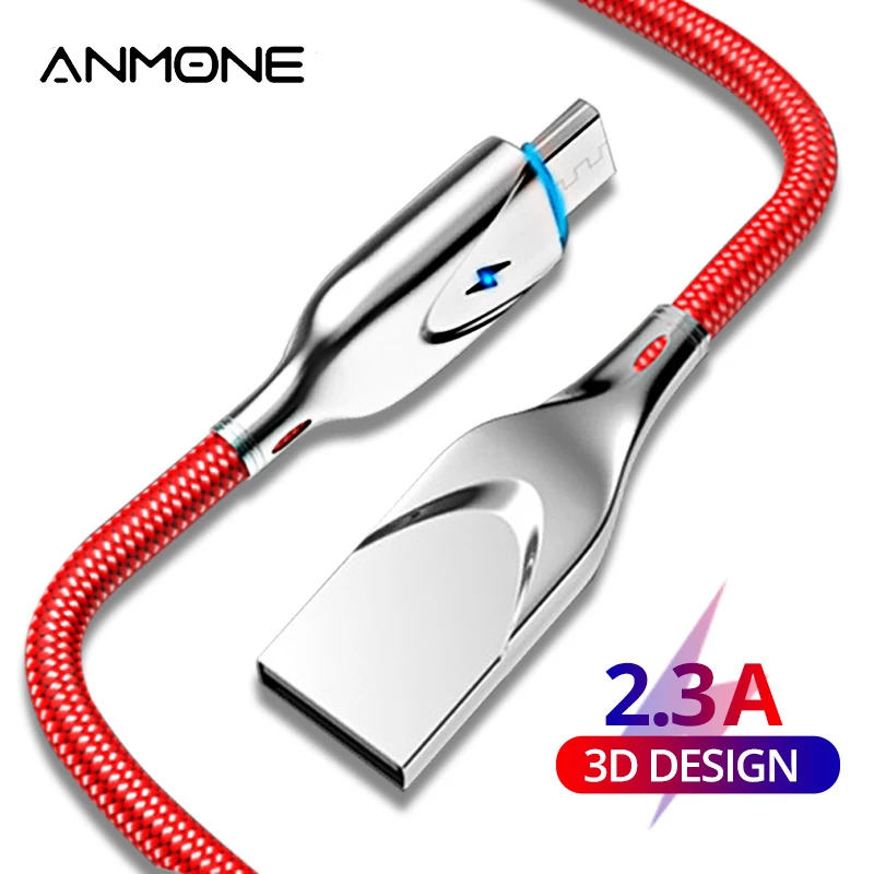 Магнитный зарядный кабель ANMONE для телефона Micro USB Type-c провод магнитный телефонный