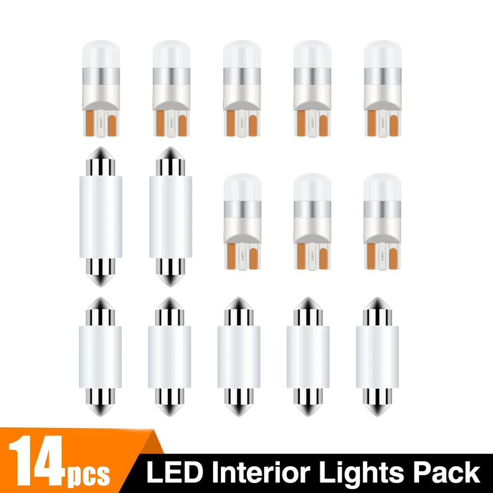 Interior light kit Xukey комплект карта Потолочные плафоны номерной знак набор ламп T10 ошибок 16 шт./компл. белый для VW Tiguan 2009- интерьер автомобиля светодиодный - Цвет: Interior light kit