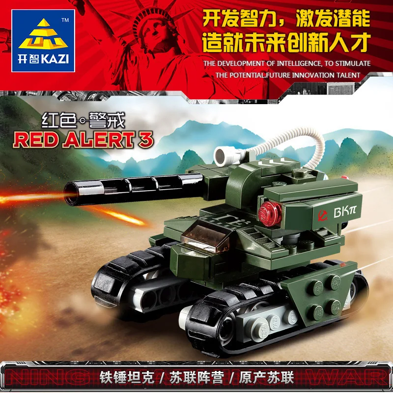 KAZI Вертолет Лодка Грузовик техника автомобиль Строительные блоки мини кирпичи