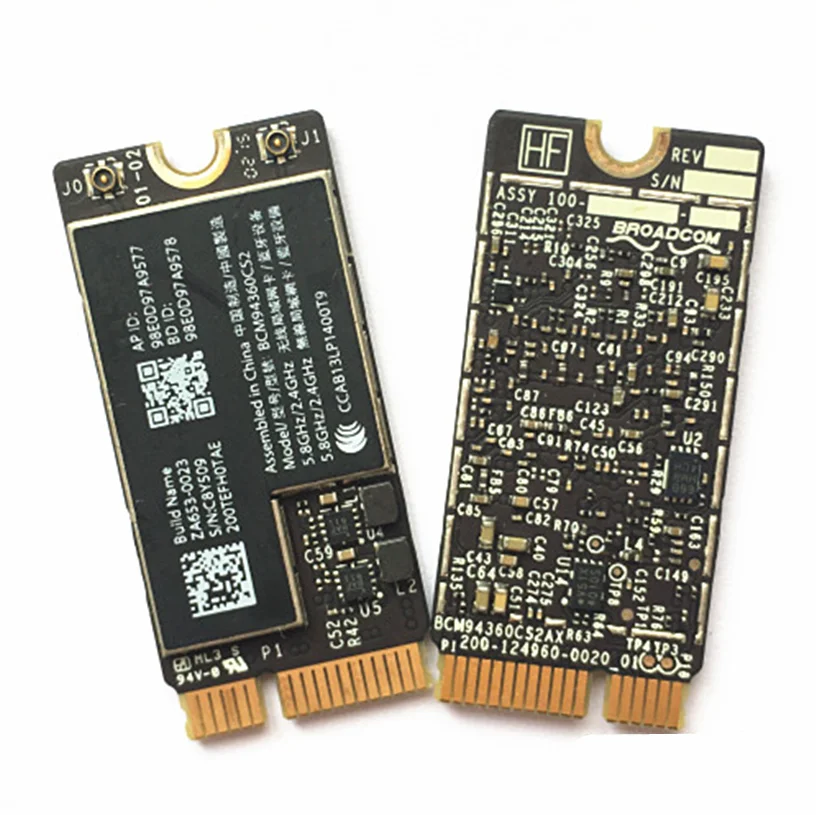 Беспроводная карта BCM94360CS2 AC Wi Fi Bluetooth BT 4 0 802.11ac для Macbook Air 11 &quotA1465 13&quot A1466 2013 MD711LL/A