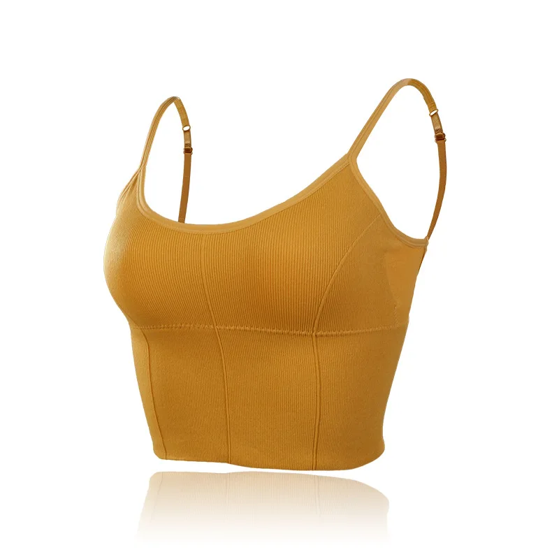 

big U-shaped beautiful back bra sexy seamless wrapped chest tube top sports female suspenders underwear