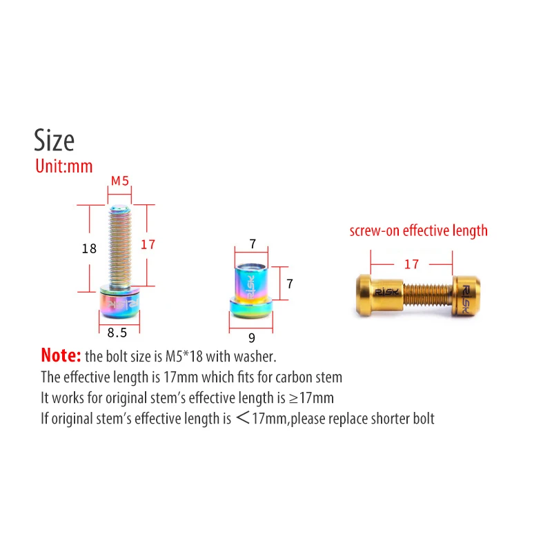 Комплект болтов и гаек для шоссейного велосипеда из титанового сплава с