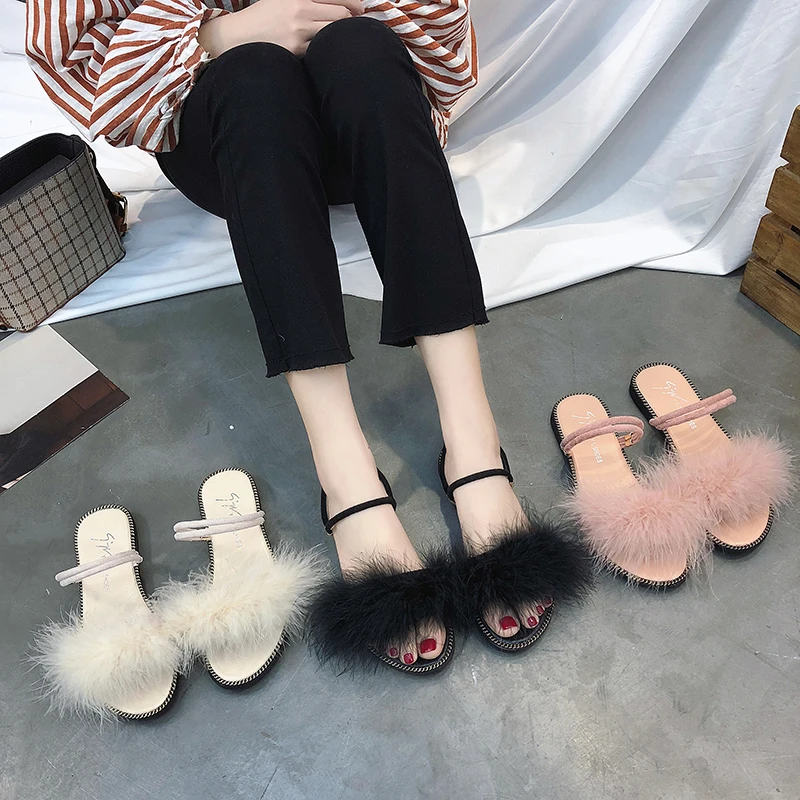 

Low Shoes Slippers Flat Flip Flops Beach Soft Sandals Women Summer New Fashion Women's Sandals 2021