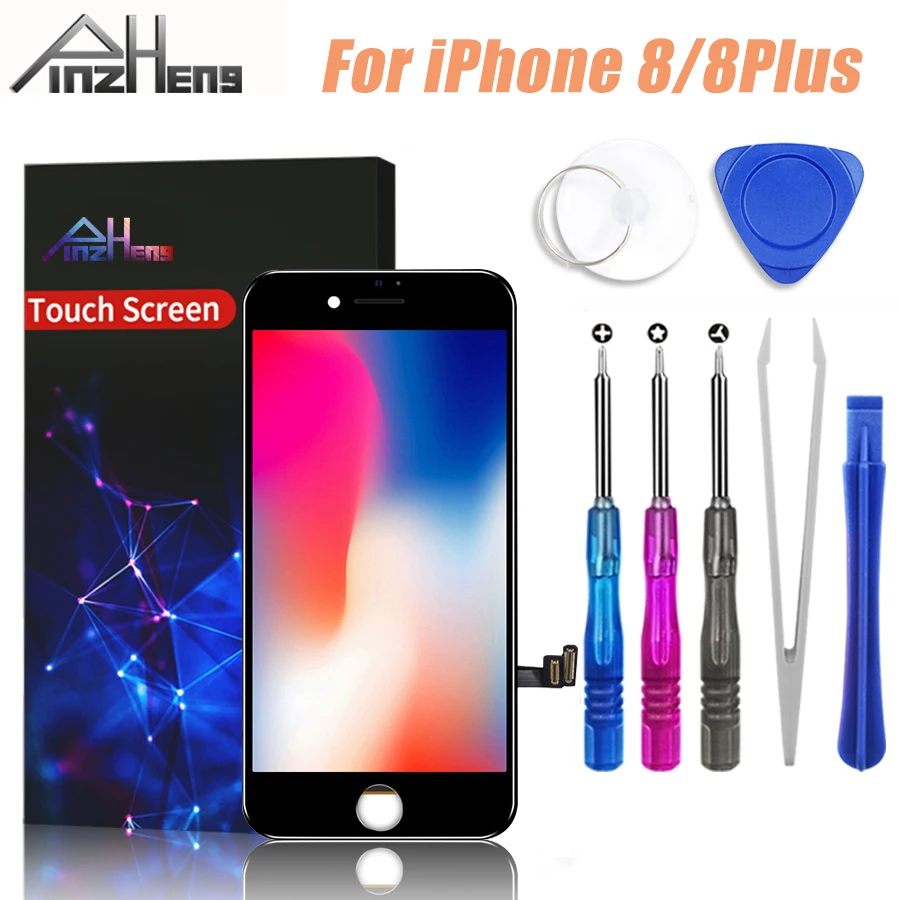 

PINZHENG 100% AAAA качественный ЖК-экран для iPhone 8 Plus ЖК-дисплей дигитайзер сенсорный модуль 8 экранов Замена LCDS