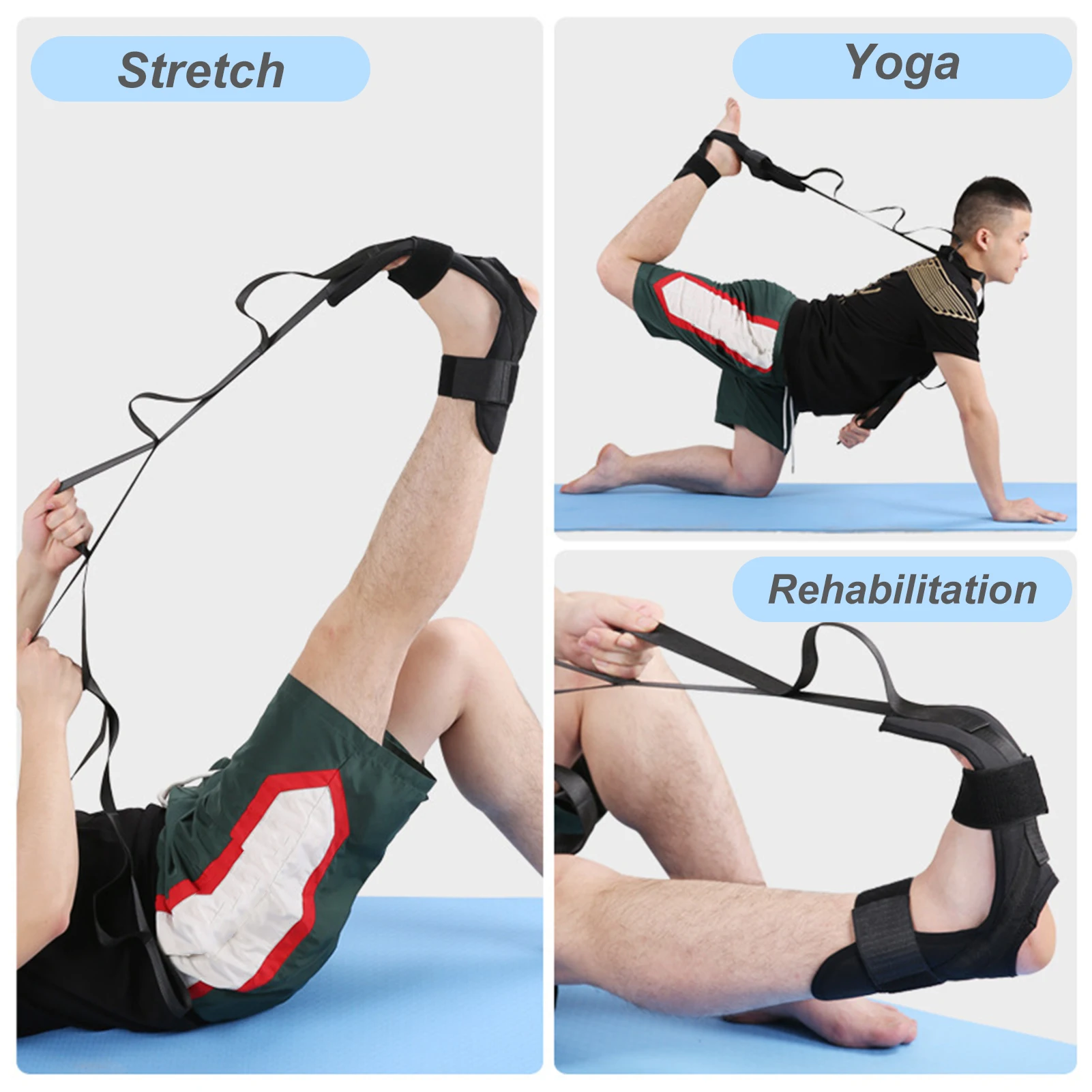 

Yoga Flexibility Stretching Leg Stretcher Strap for Ballet Cheer Dance Gymnastics Trainer Yoga Flexibility Leg Stretch Belt