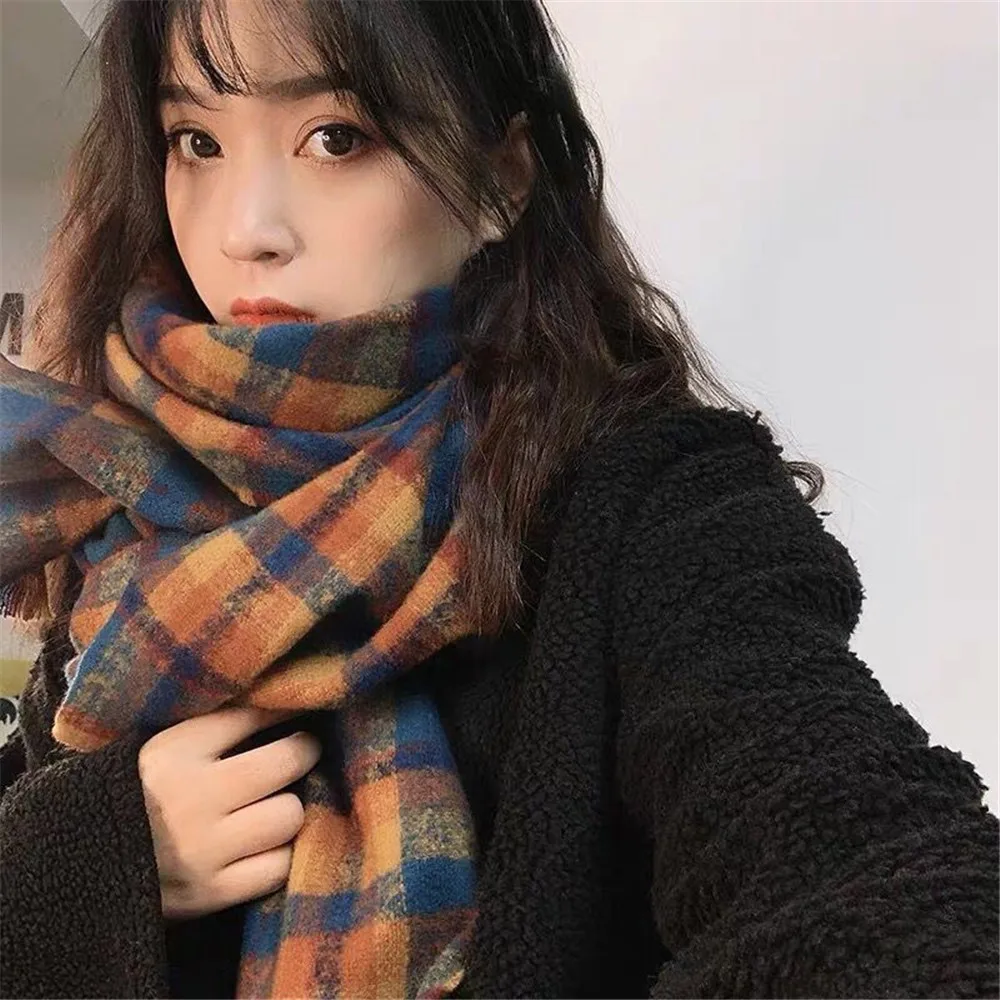 2021 шелковый шарф для женщин Зимняя вязаная шерстяная шаль Yu Qi одной и той же