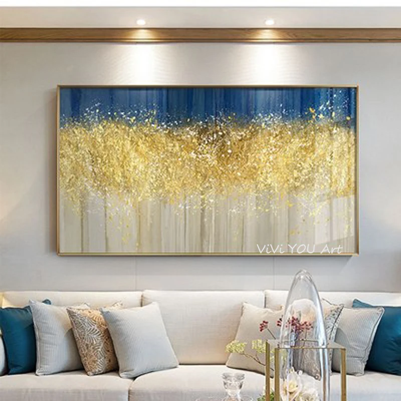 Большой домашний декор ручная роспись абстрактная картина маслом на холсте