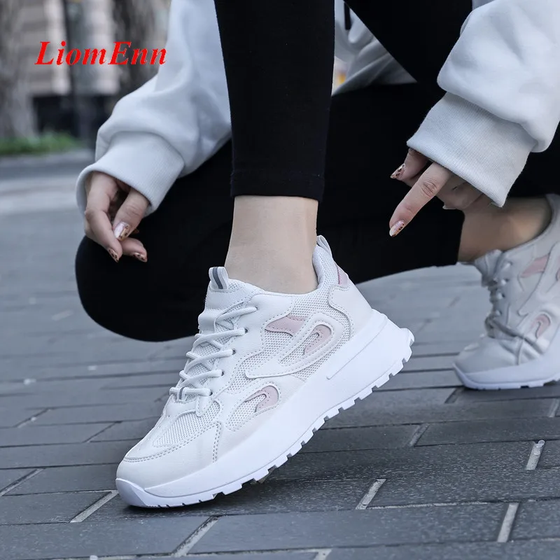 

Running Sport Shoes Women's Platform Sneakers Women Chunky Casual Shoes 2021 Vulcanized Tennis Female chaussures Basket Femme