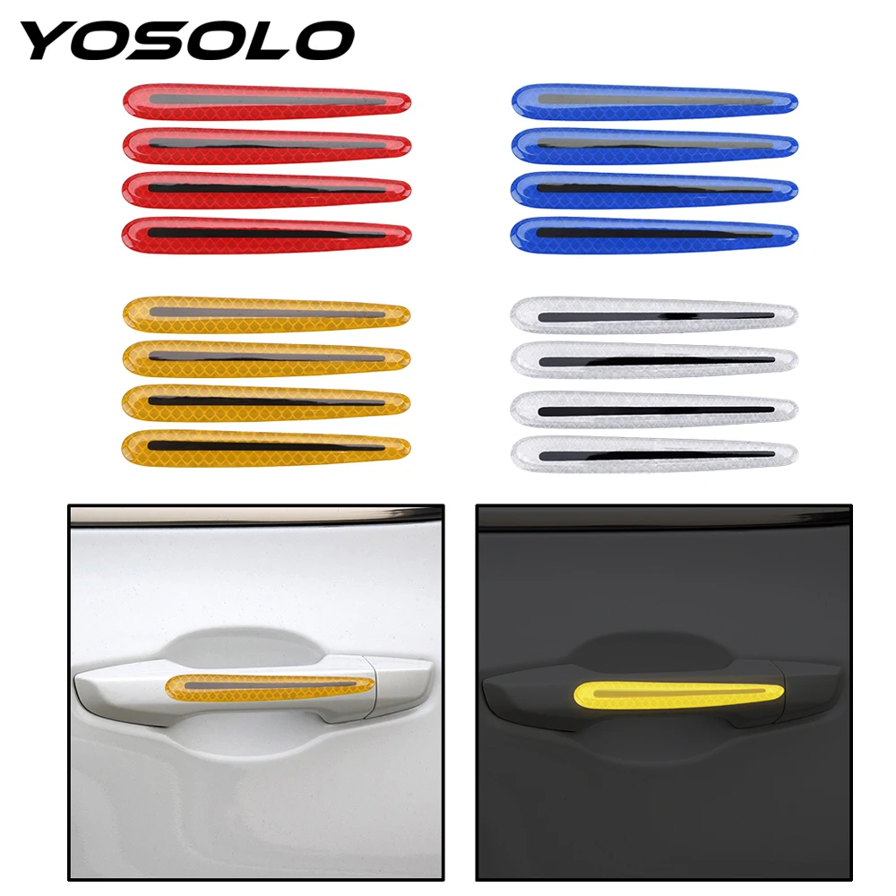 YOSOLO 4 шт./компл. двери автомобиля Безопасность Стикеры Автоаксессуары