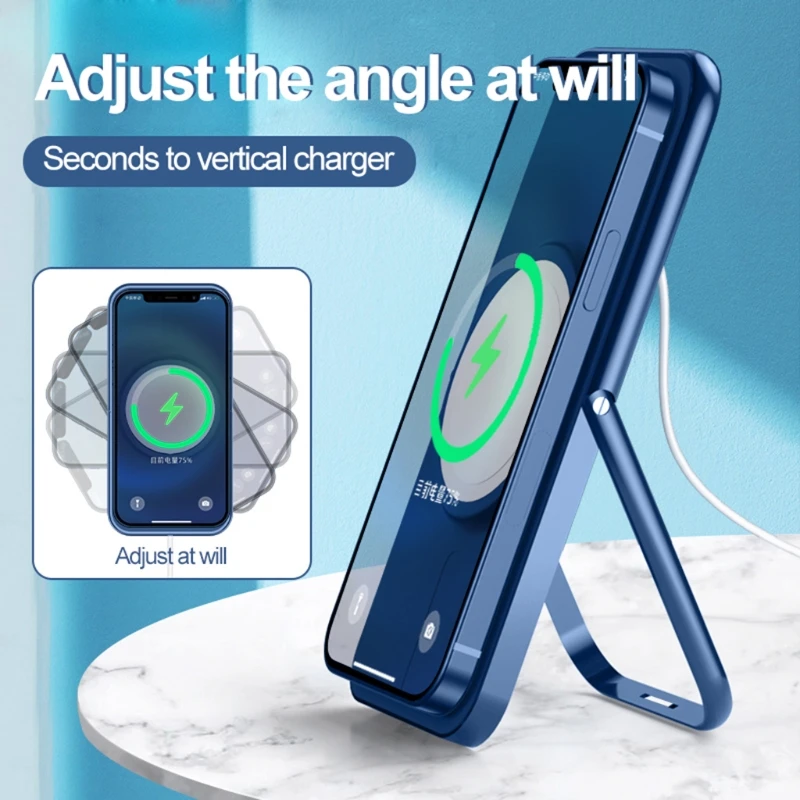 

Foldable Wireless Charger Bracket For -IPhone 12/12 Pro/12 Pro Max iPad Cell Phone Base Stand Charging base bracket