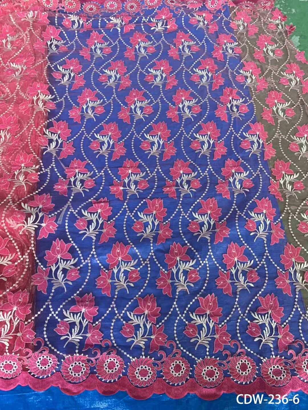 

New 2020 Lace French Tulle Mesh Lace Fabrics High Quality Embroidery Lace Materials for Wedding Party Dress CDW-236