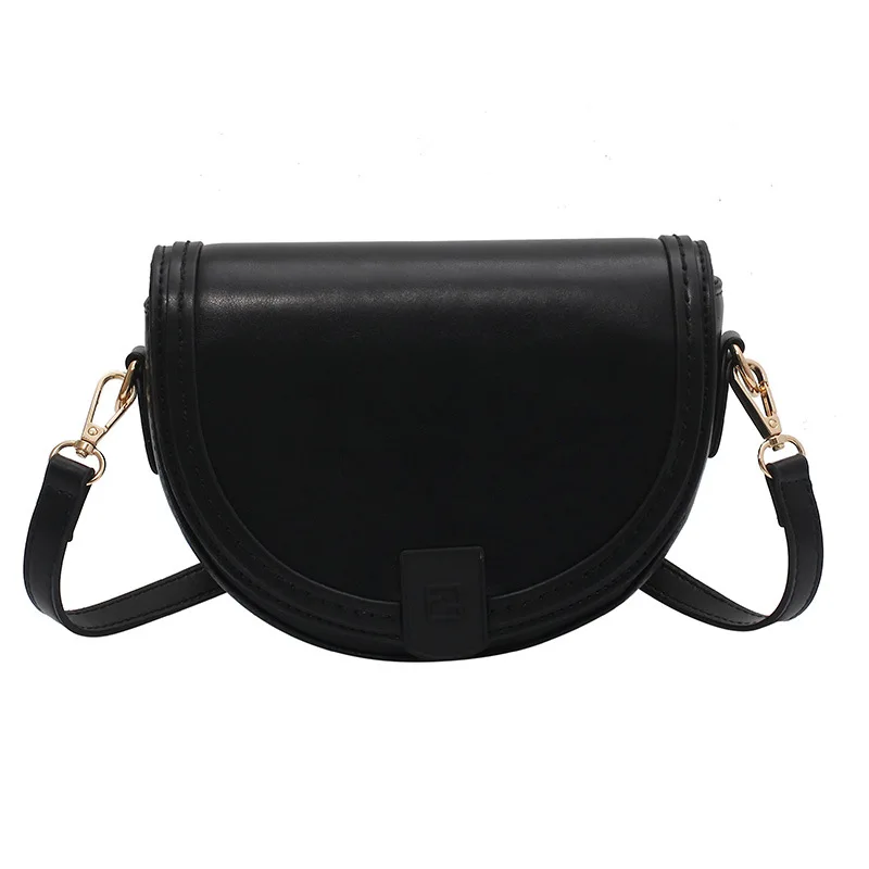

Fashion Womens Hands 2021 Spring New Cover Type Crossbody Shoulder Saddle Bag Fashionable Four Color Optional Trend Purses