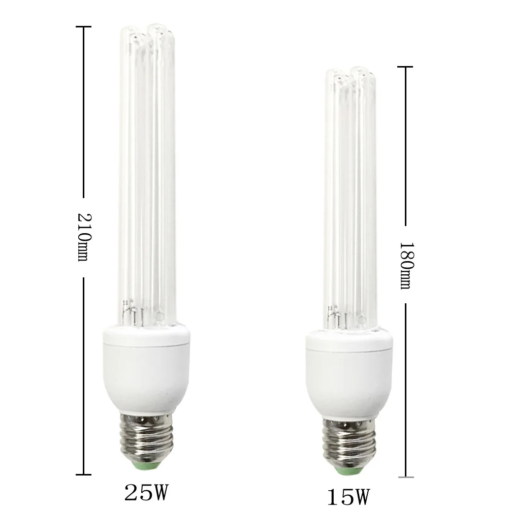 Энергосберегающие лампы 15W 25W УФ-лампы E27 Uvc лампа трубчатая для стерилизации