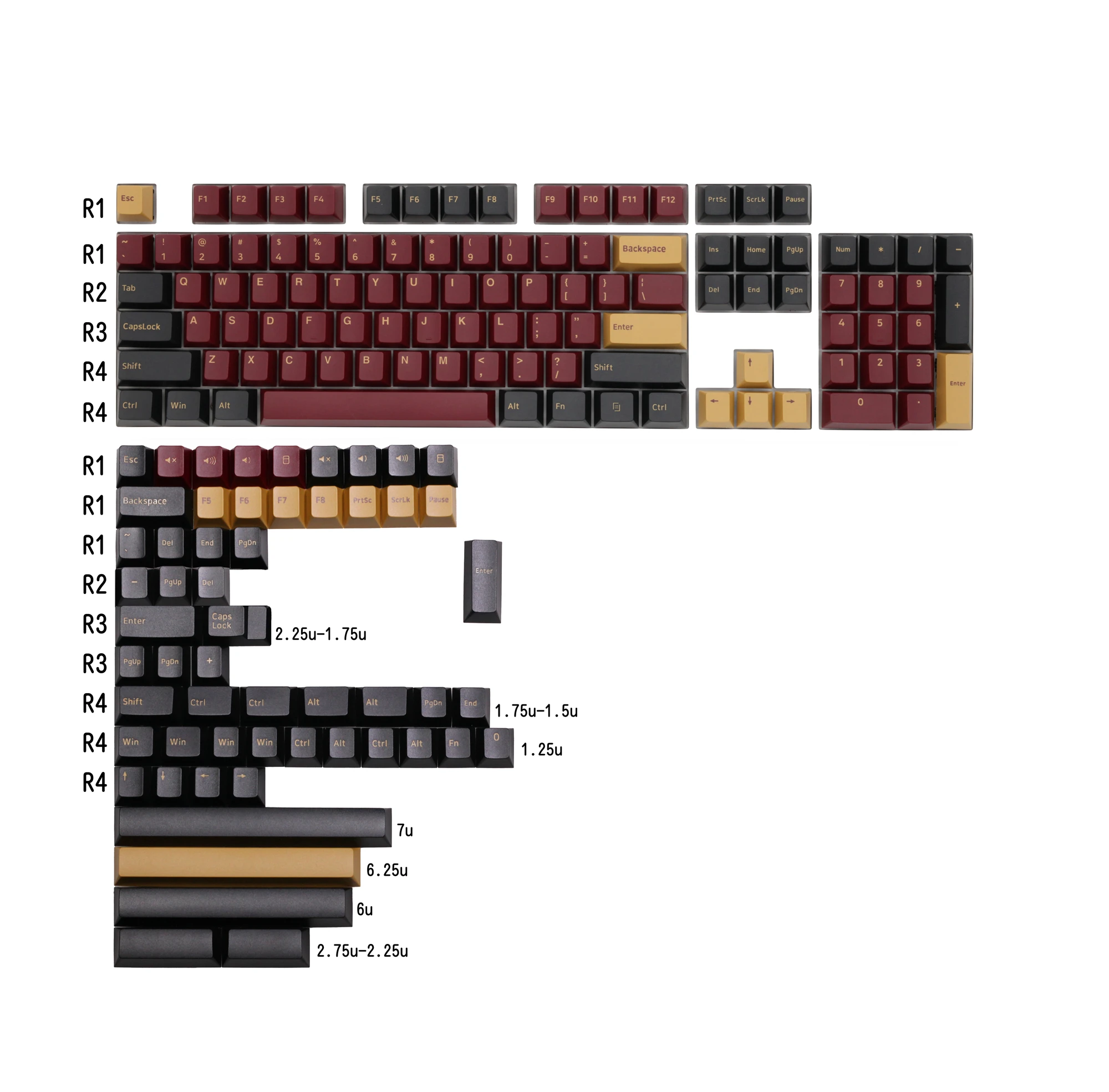 Вишневый профиль PBT Doubleshot keycap для клавиатуры Red Samurai Night Running Olivia Lime | Компьютеры и